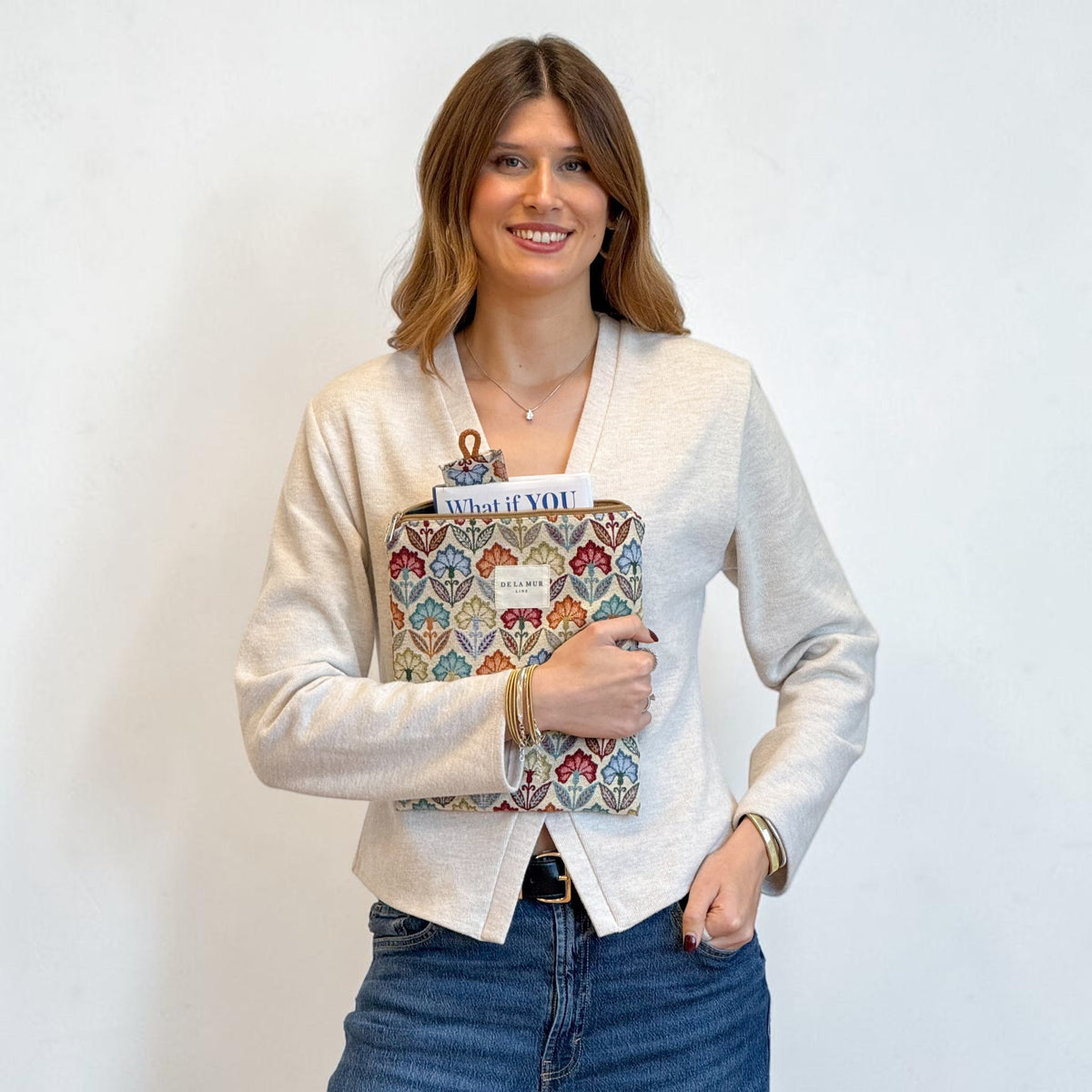 Funda Libro Flora + Punto Libro Regalo