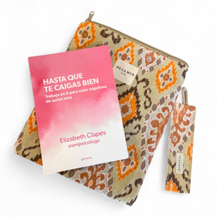 Funda Libro Ikat + Punto Libro Regalo