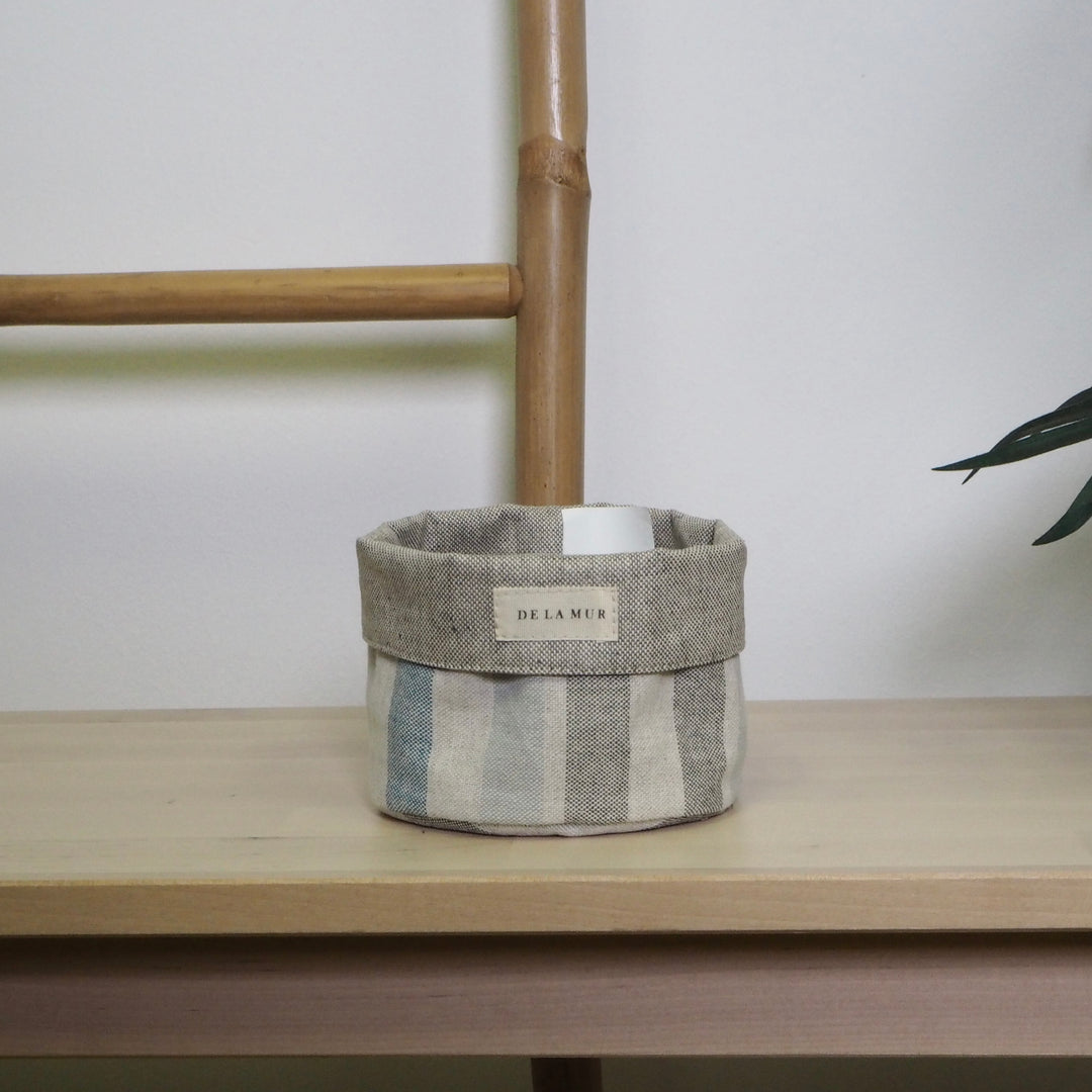 Small Blue Lineas Basket