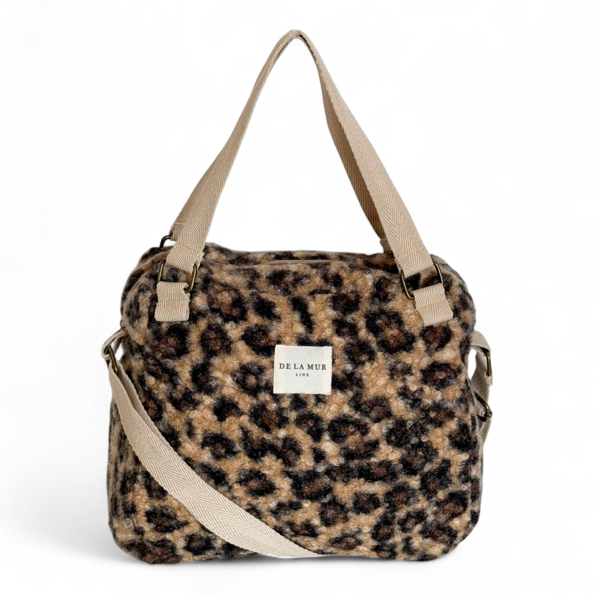 Bolso Pardo con estampado Pardo, vista frontal — De La Mur