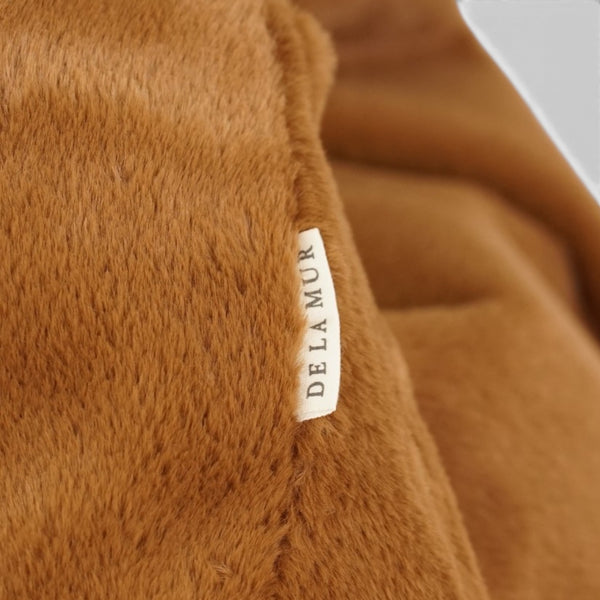 Bolso Pile, estampado en terracota, naranja, blanco, detalle del producto — De La Mur