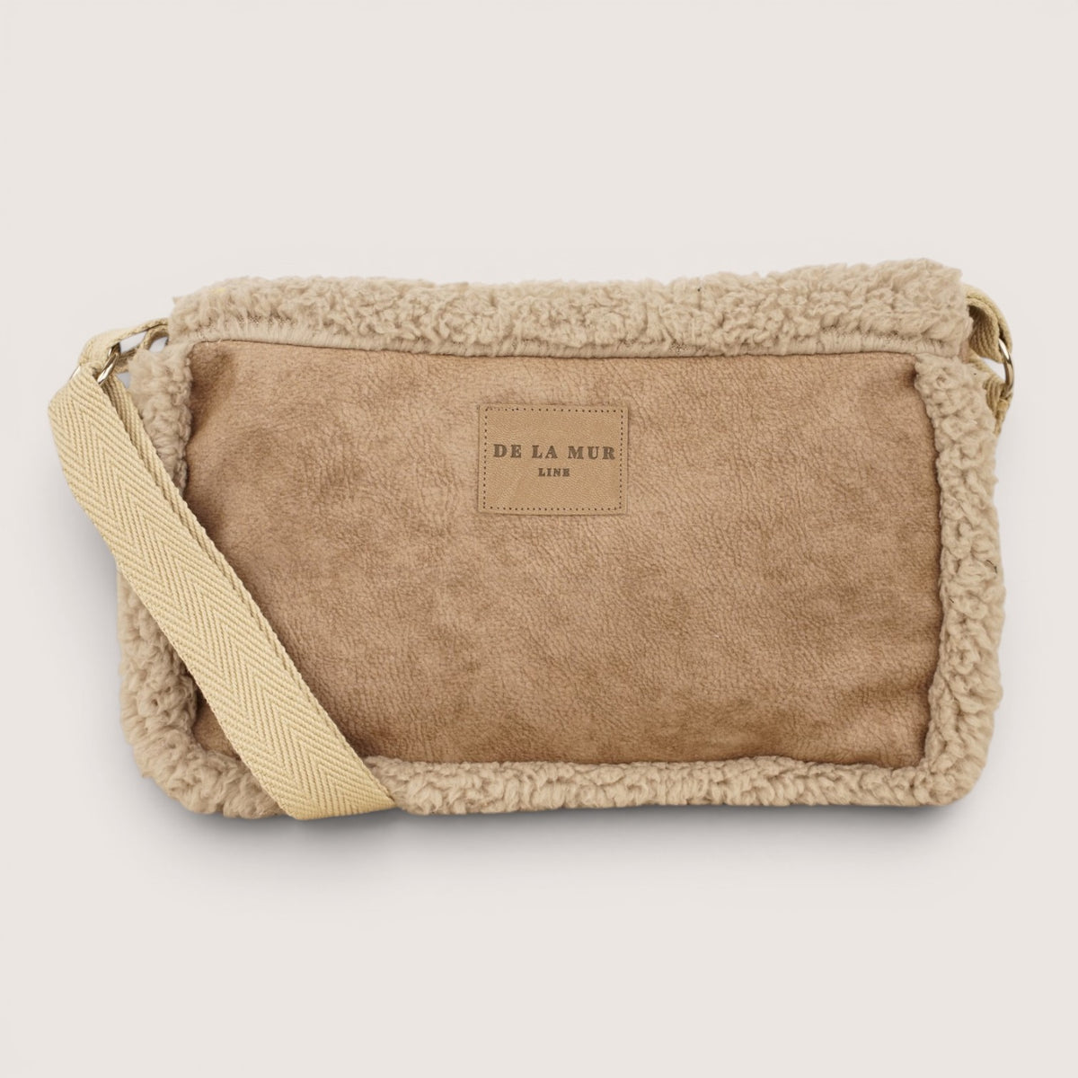 Bolso Noce, estampado en naranja, terracota, beige, detalle del producto — De La Mur