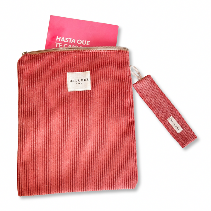 Funda Libro Coral + Punto Libro Regalo