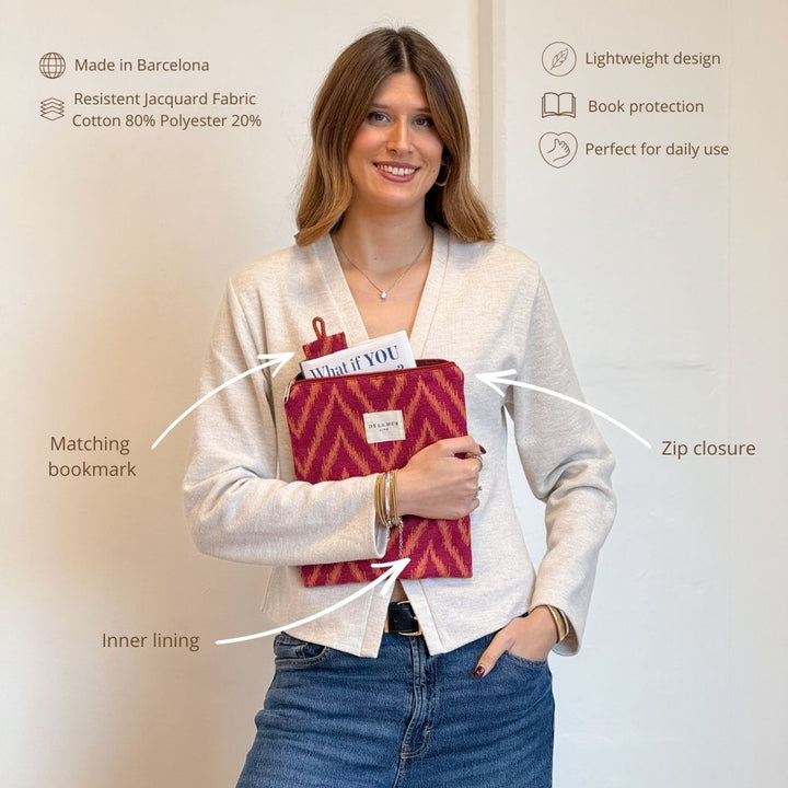 Funda Libro Fuego + Punto Libro Regalo