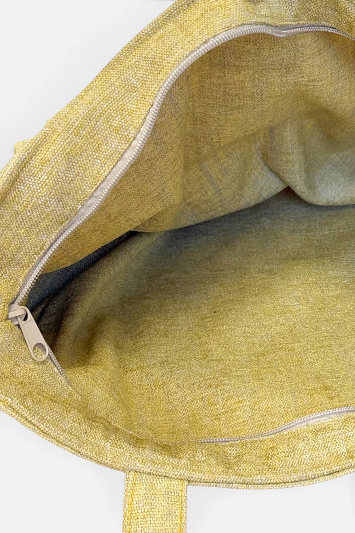 Borsa con cerniera Ocre