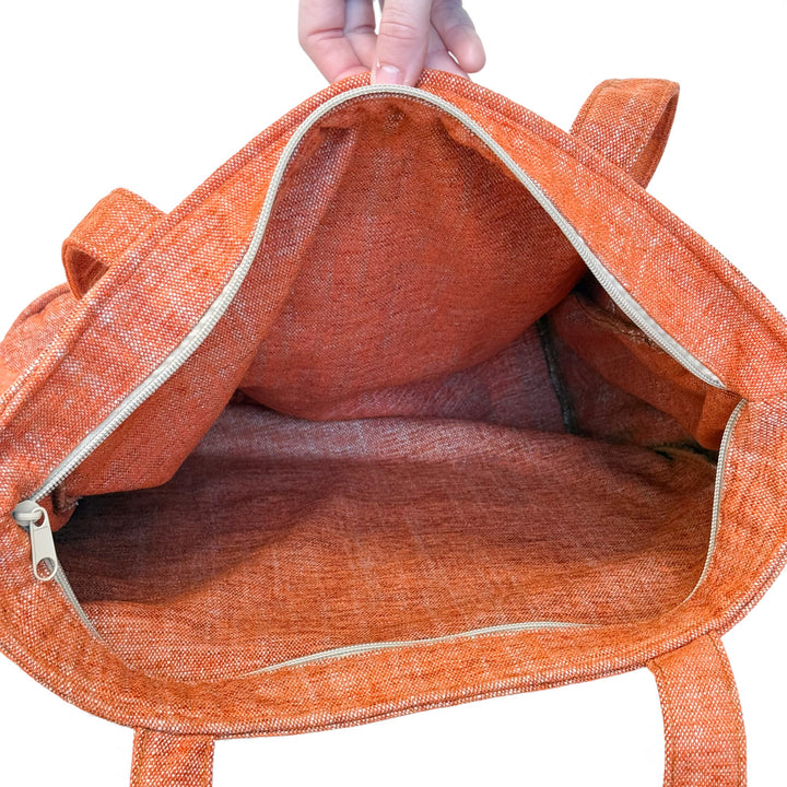 Bolsa Cremallera Teja