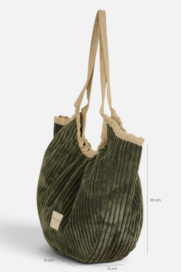 Bolsa Ribete Cremallera Musgo