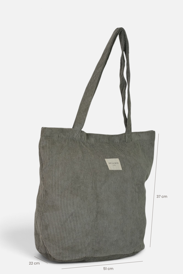 Bolsa Grande Cremallera Ash