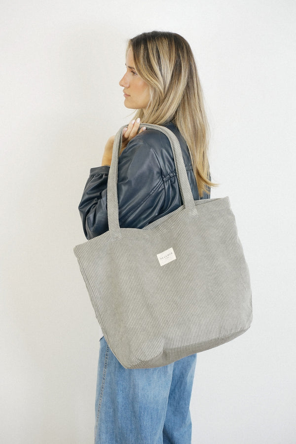 Bolsa Grande Cremallera Ash