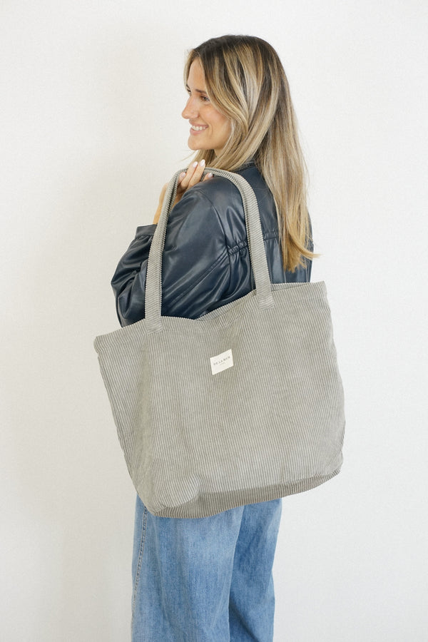 Bolsa Grande Cremallera Ash