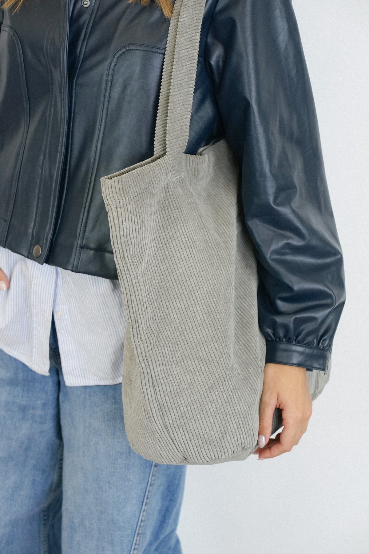 Bolsa Grande Cremallera Ash
