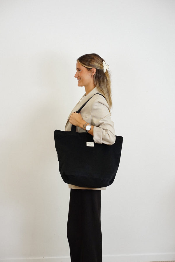 Large Zippered Tote Bag