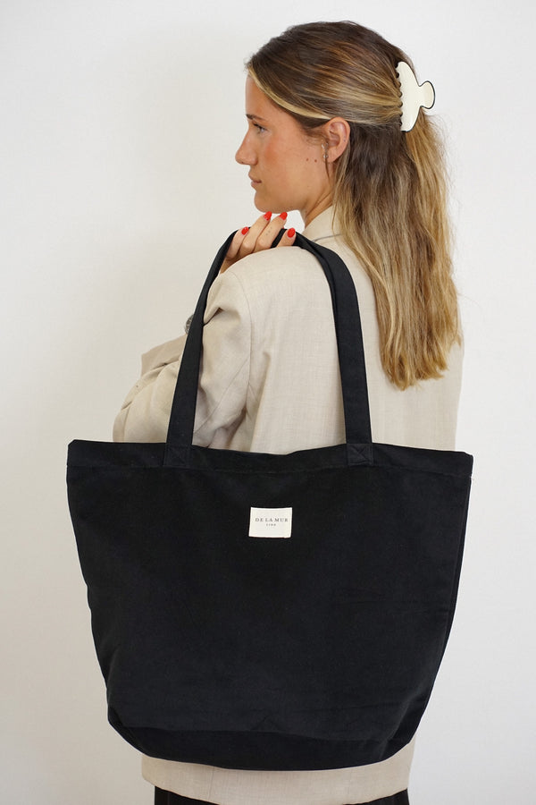 Large Zippered Tote Bag