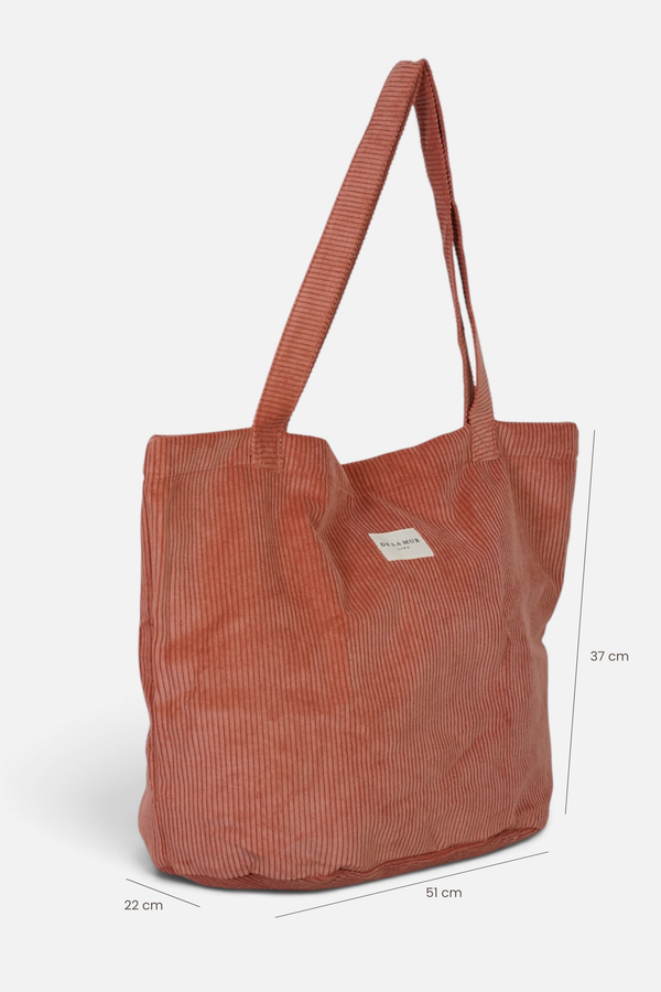 Bolsa Grande Cremallera Coral