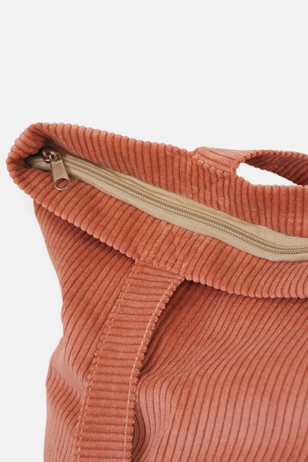 Bolsa Grande Cremallera Coral