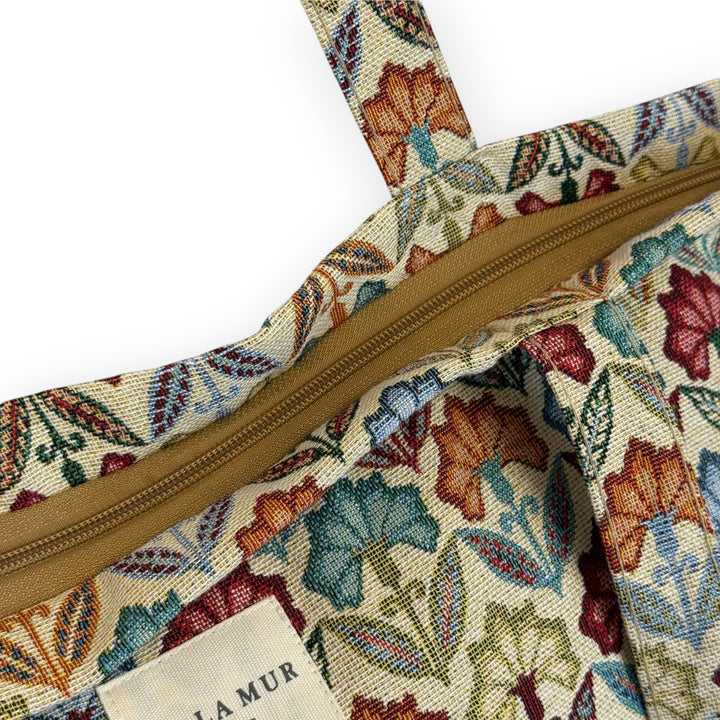 Bolsa Grande Cremallera Flora