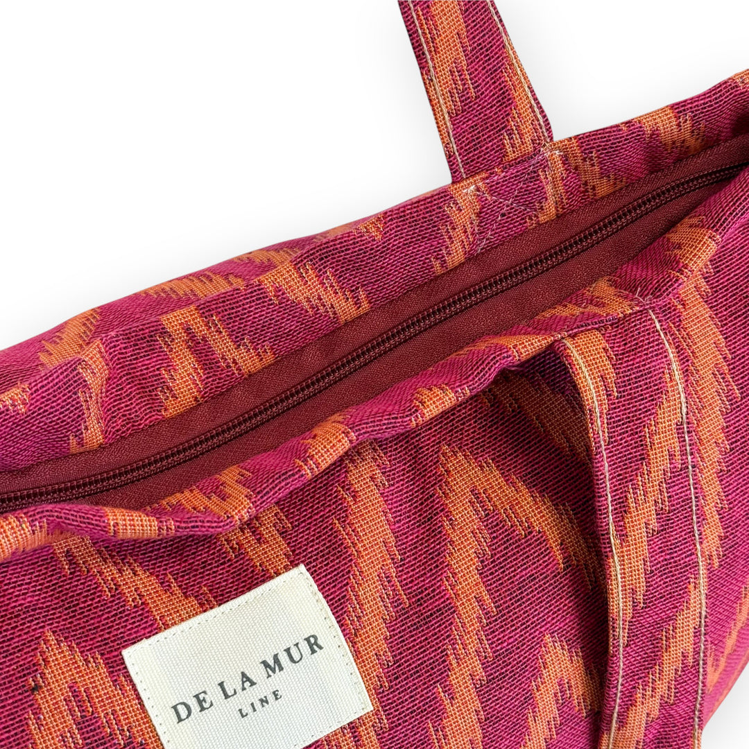 Bolsa Grande Cremallera Fuego