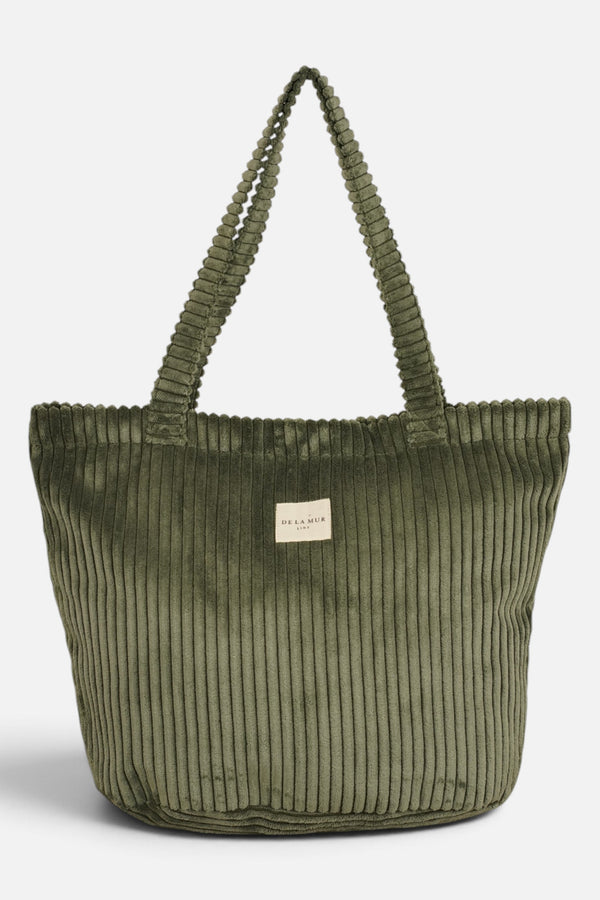 Bolsa Grande Cremallera Musgo