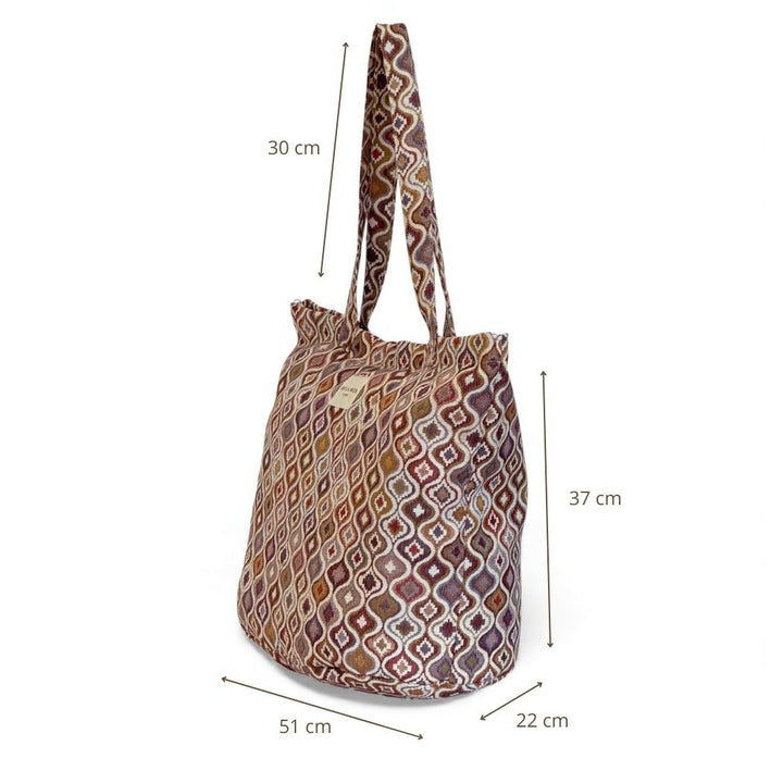 Bolsa Grande Cremallera Onda