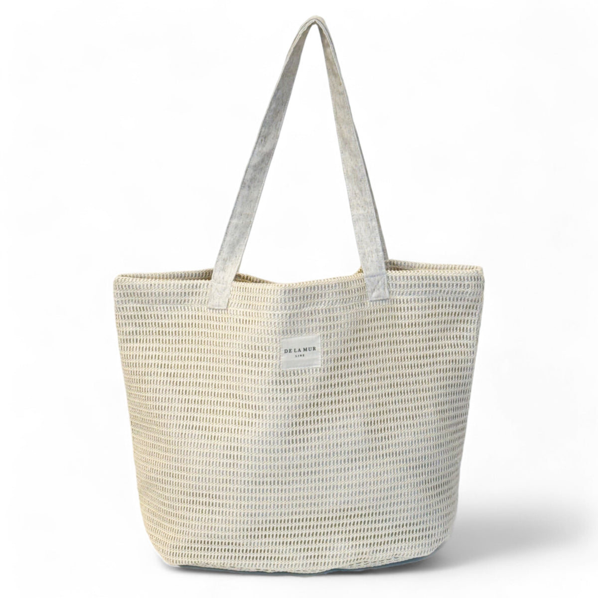 Bolsa grande Croche con textura de ganchillo, vista frontal — De La Mur