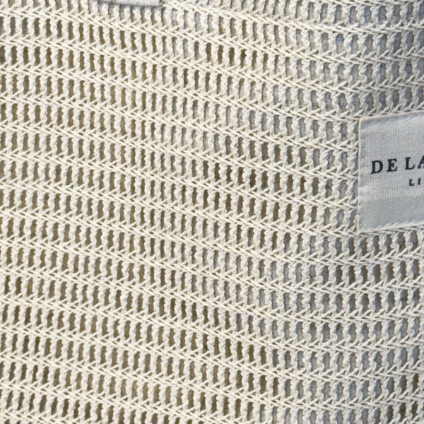 Bolsa grande Croche con textura de ganchillo, detalle del estampado y el material — De La Mur