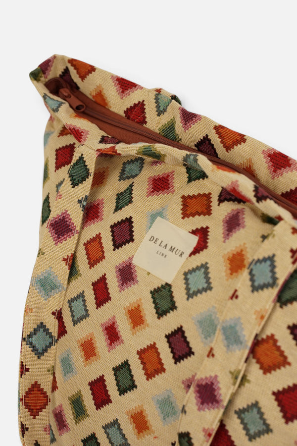 Large Zipper Tote Bag