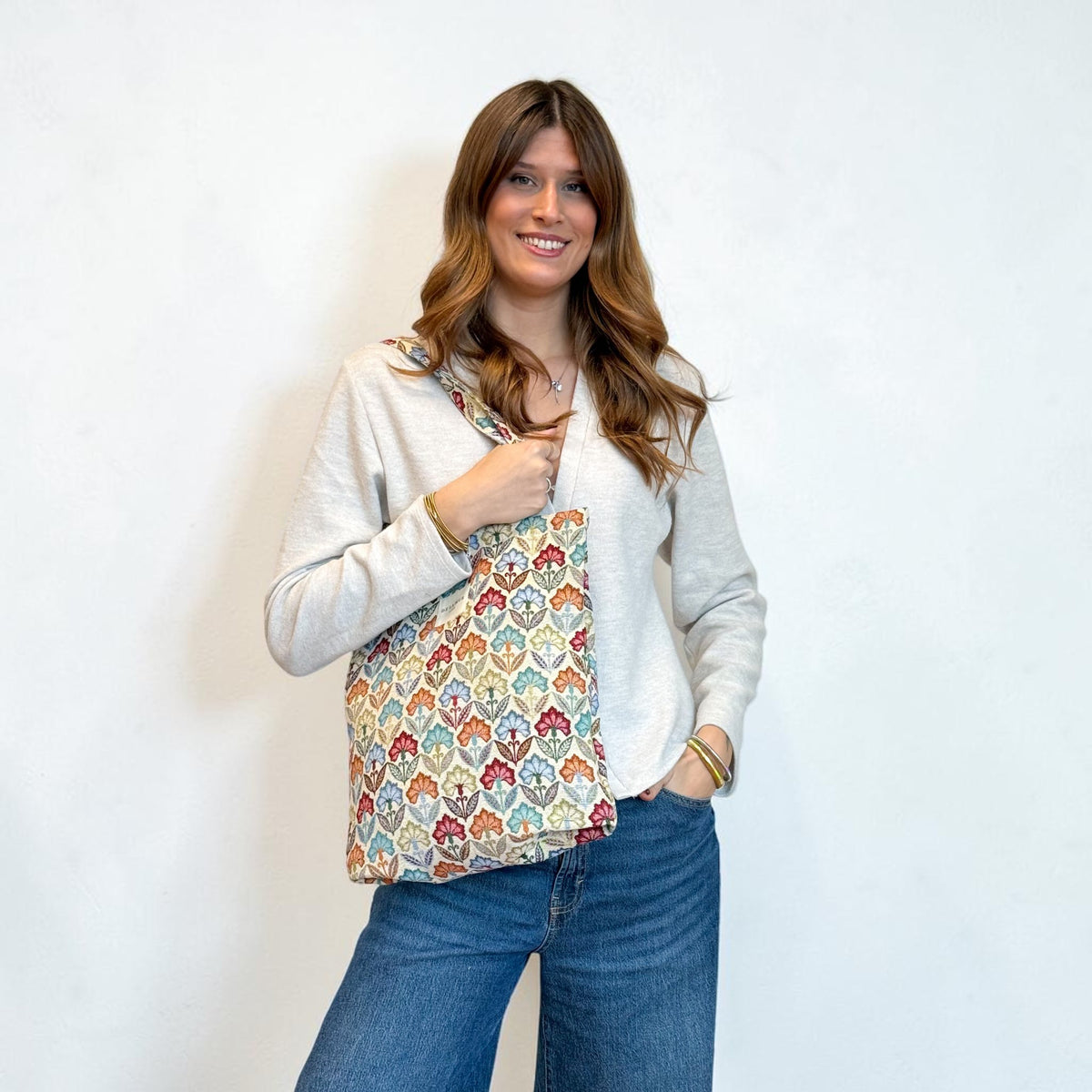 Bolsa Pequeña Cremallera Flora