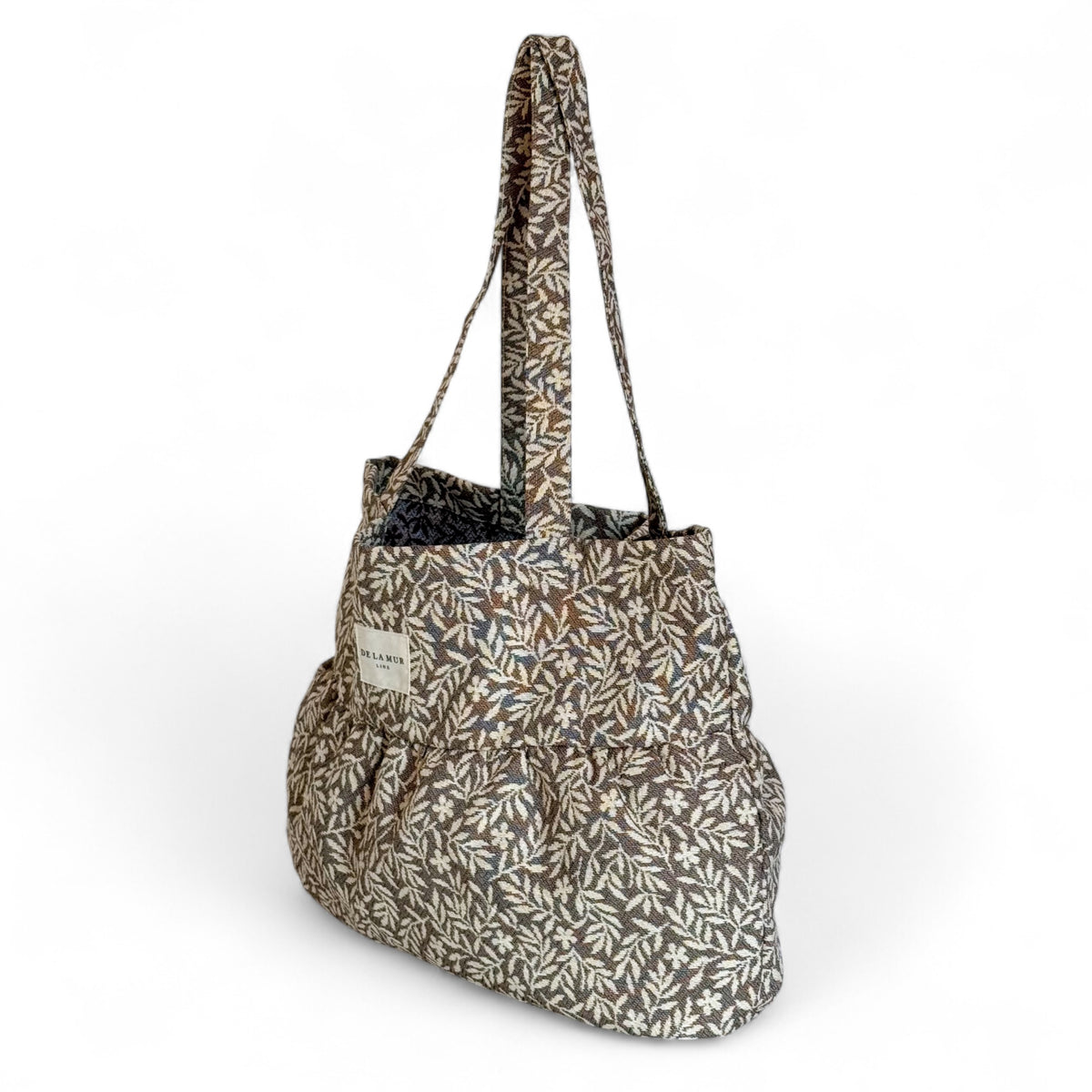Bolso Plan con estampado Plan, vista en uso — De La Mur
