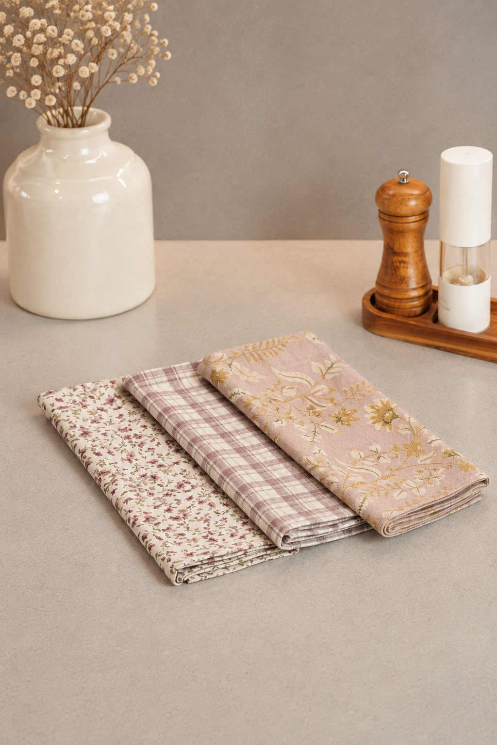 Pack de 3 Paños de Cocina, Naila, Libe y Alba