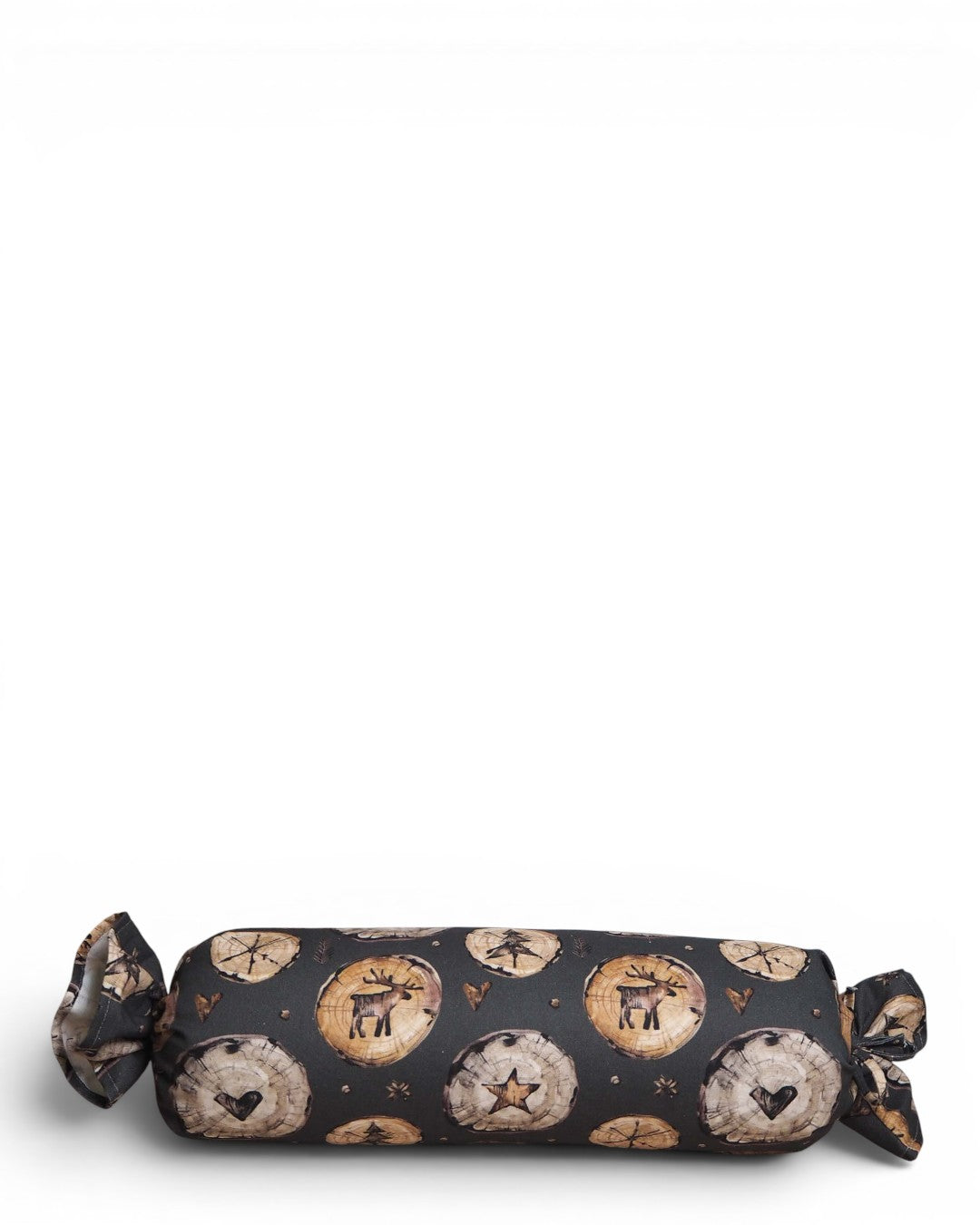Producto Deer, estampado en gris, marrón, beige, vista frontal — De La Mur