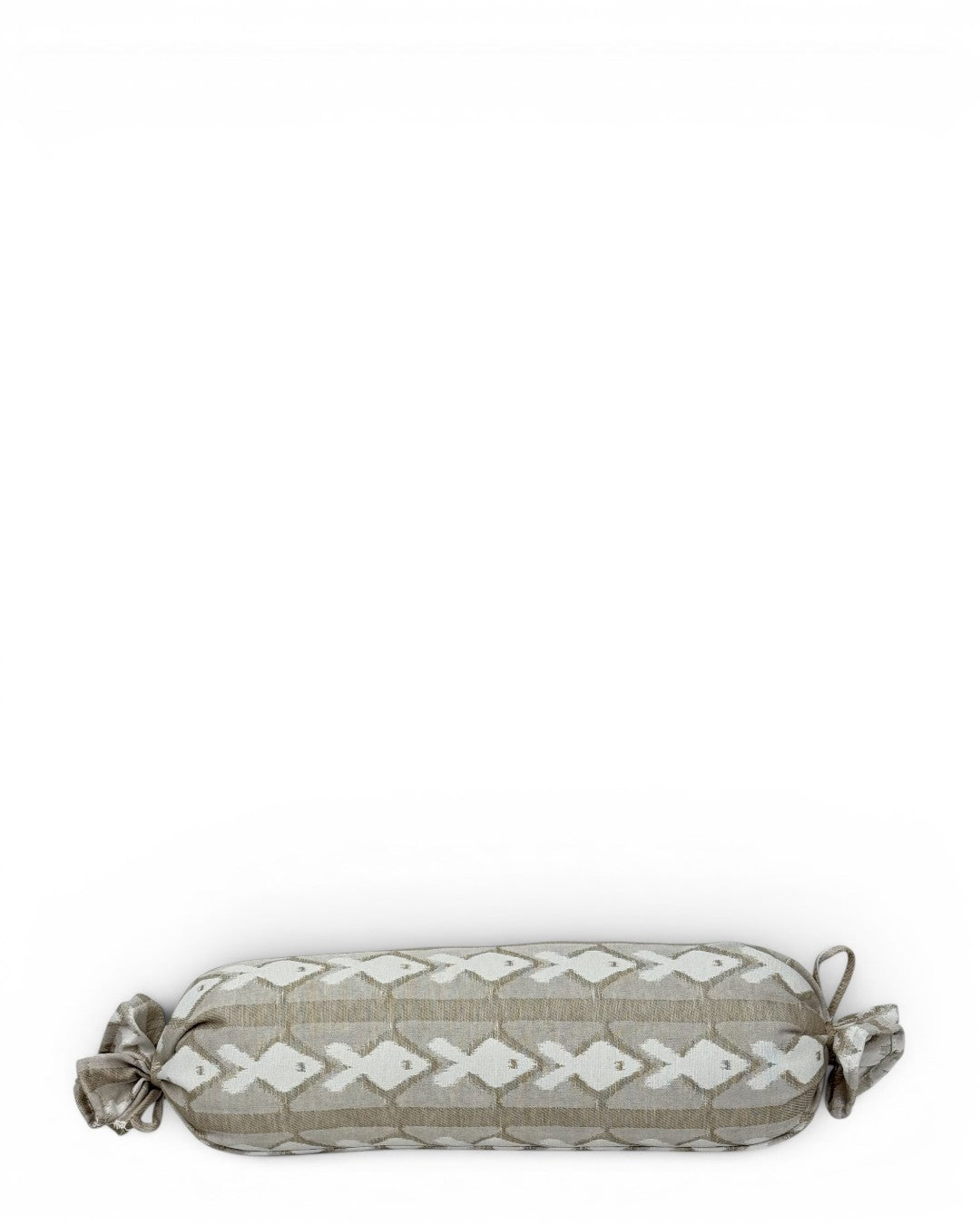 Kai product, print in white, brown and grey, front view — De La Mur