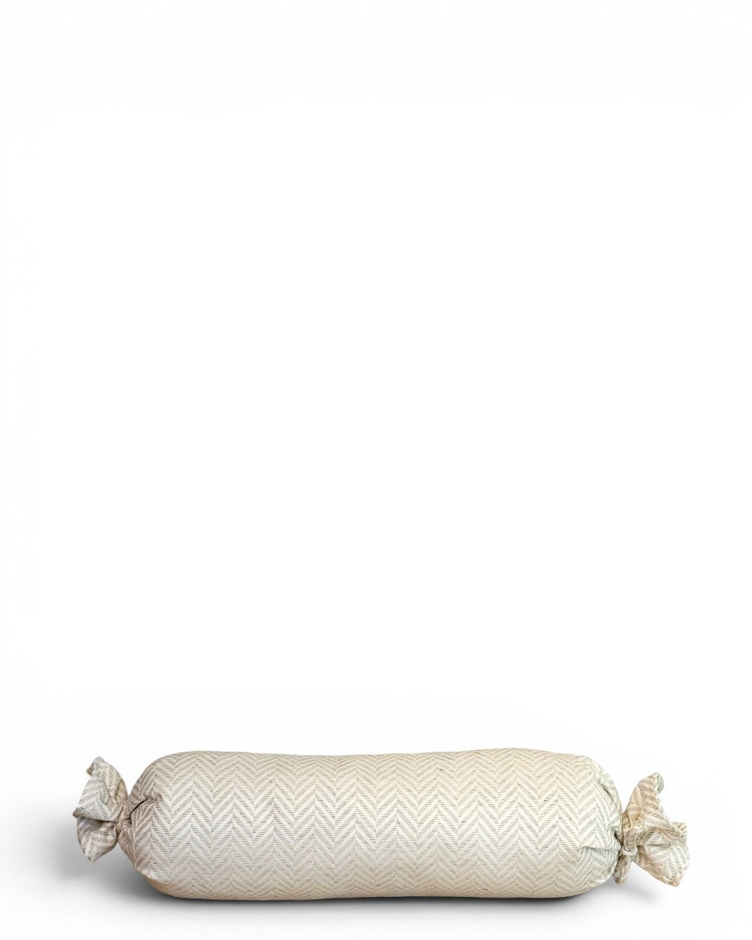 Rafi product, print in beige, white and brown, front view — De La Mur