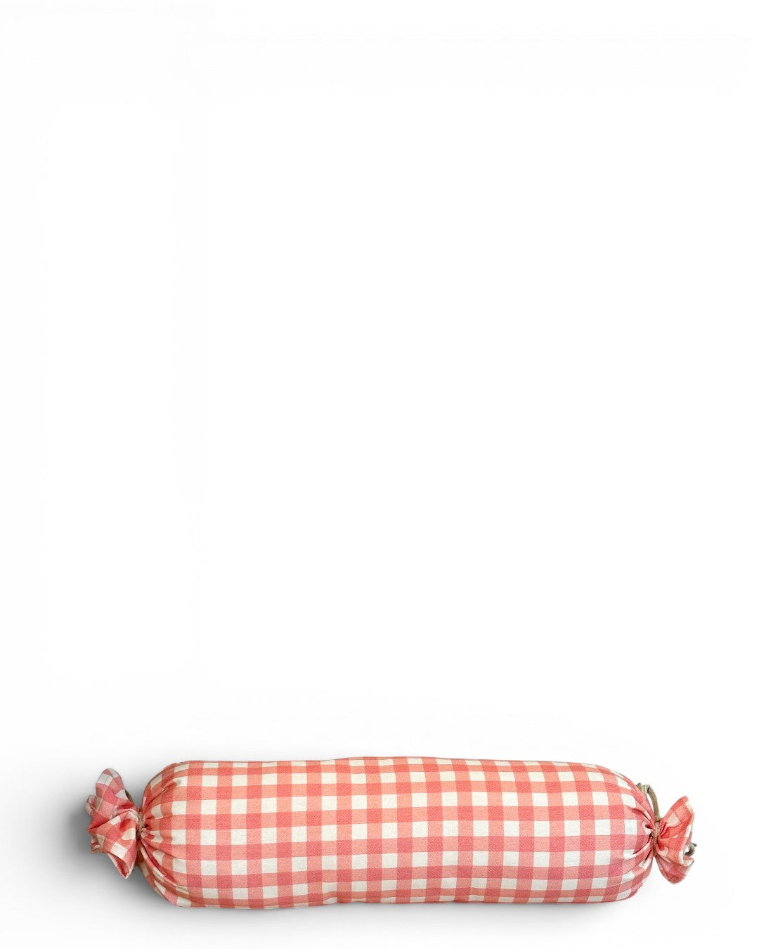 Producto 3, estampado en rojo, beige, terracota, vista frontal — De La Mur