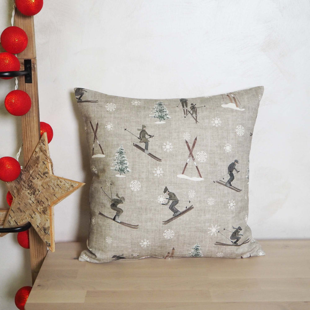 Housse de coussin Ski