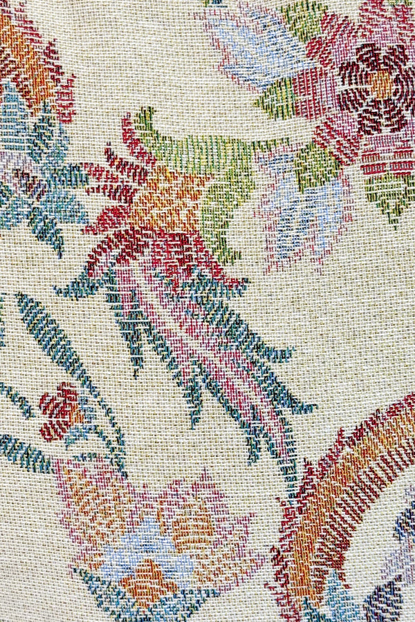 Bolsa grande con cremallera Color, estampado en beige, marrón, naranja, detalle del producto — De La Mur