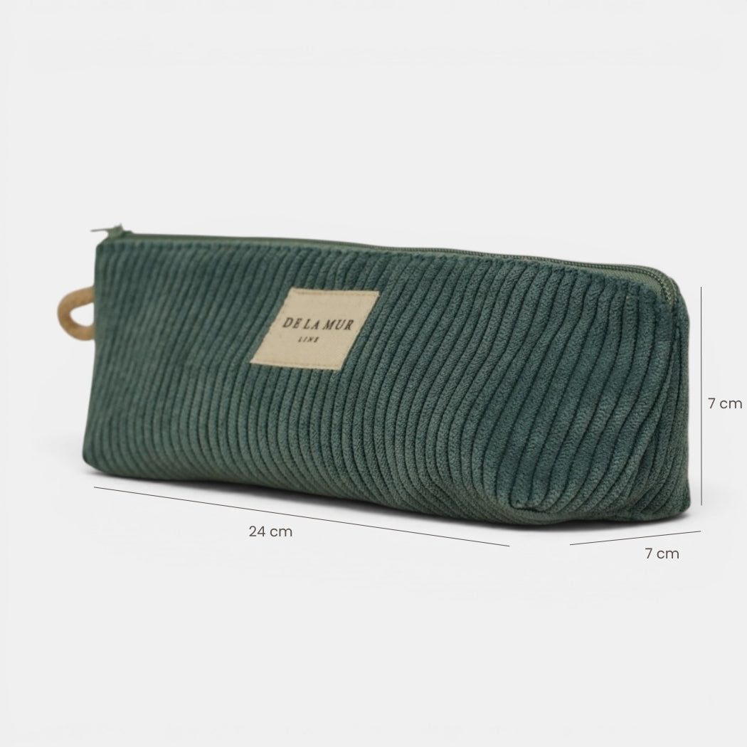 Monedero Jade, acabado verde jade, vista en uso — De La Mur