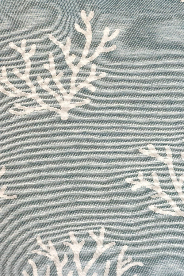 Bossa petita Fons, estampat en blau, turquesa i gris, detall del producte — De La Mur
