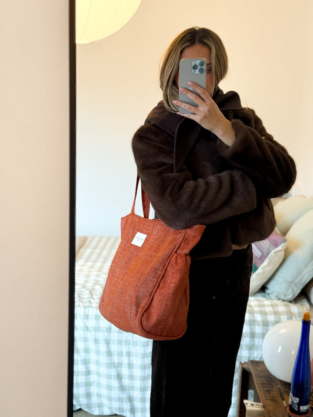 Bolsa Cremallera Teja