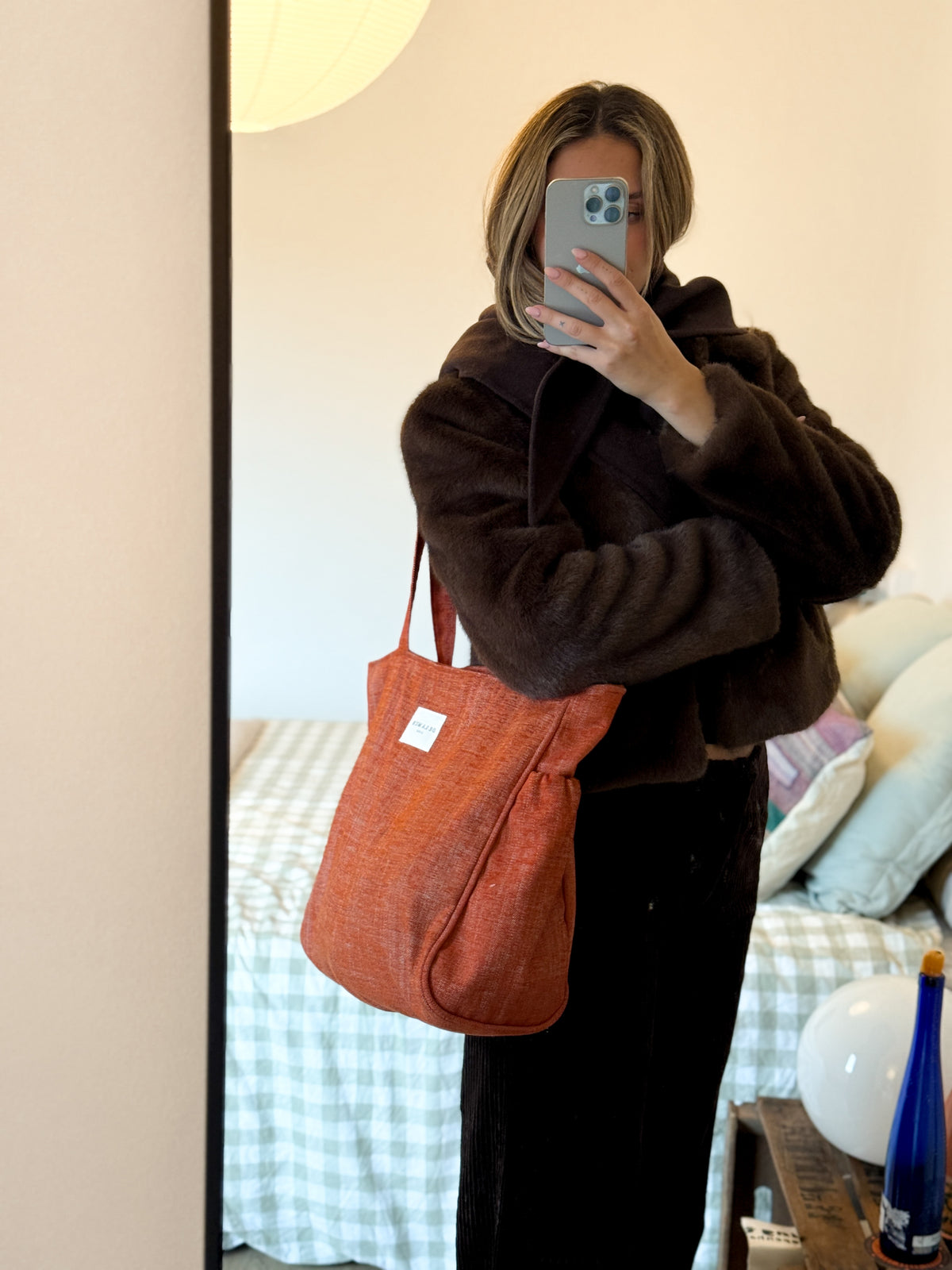 Bolsa Cremallera Teja