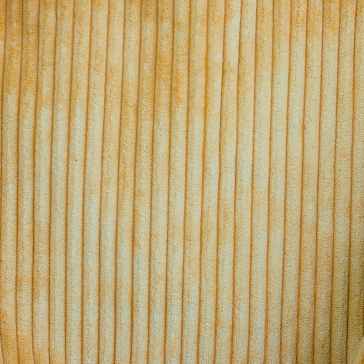 Bolsa grande con cremallera Maiz, acabado amarillo maíz y beige, vista trasera — De La Mur