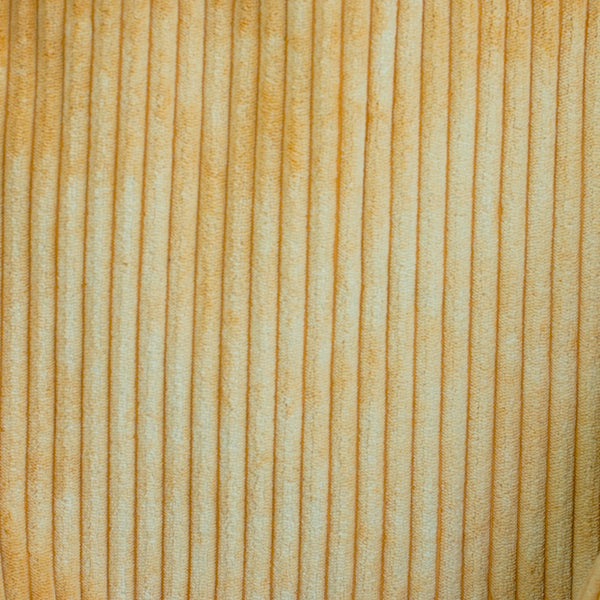 Bolsa grande con cremallera Maiz, acabado amarillo maíz y beige, vista trasera — De La Mur
