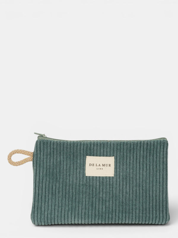 Monedero Jade, acabado verde jade, vista frontal — De La Mur