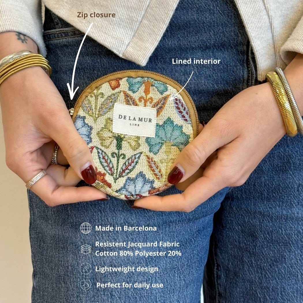 Monedero Redondo Flora