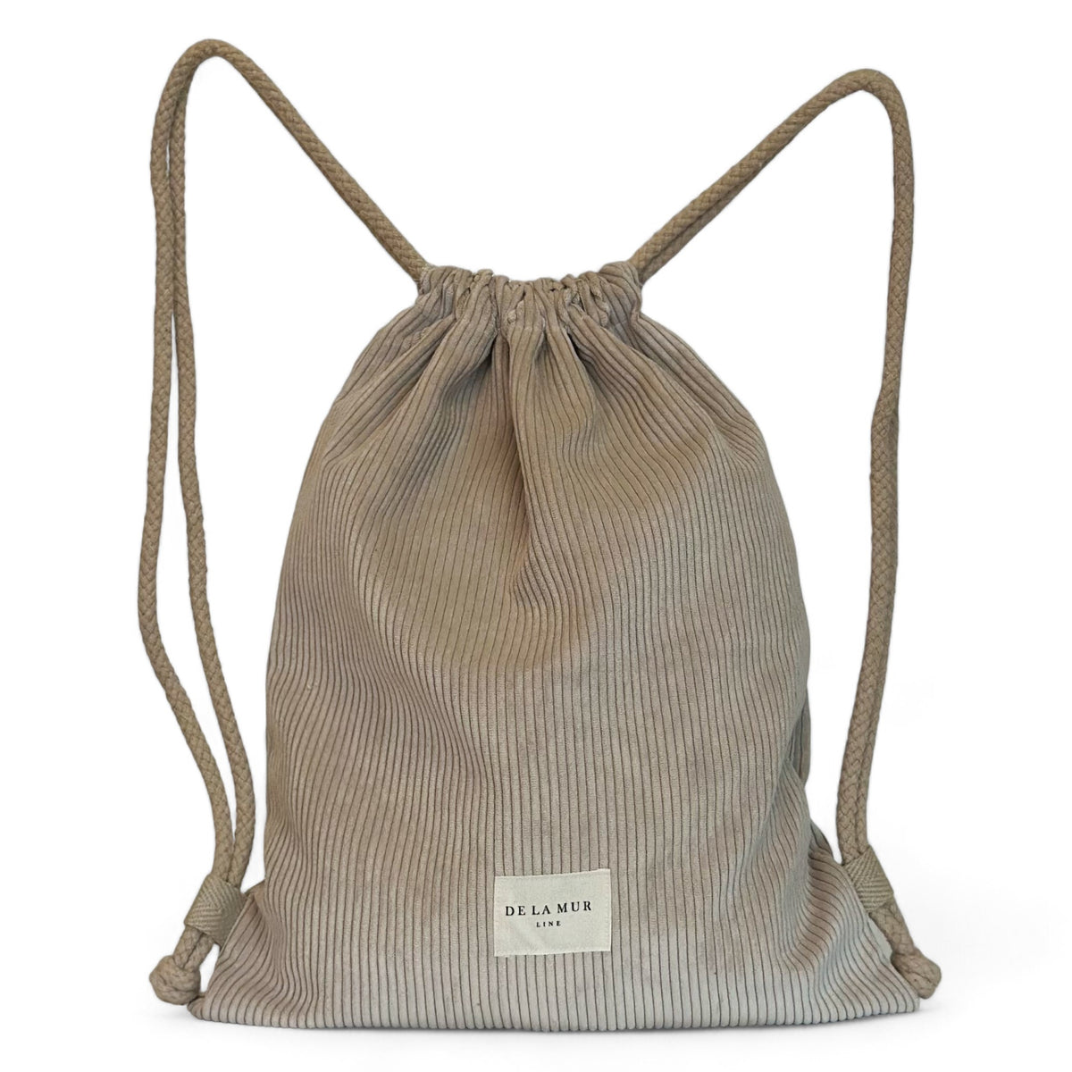 Monedero Tofe, estampado en marrón, beige, gris, vista frontal — De La Mur