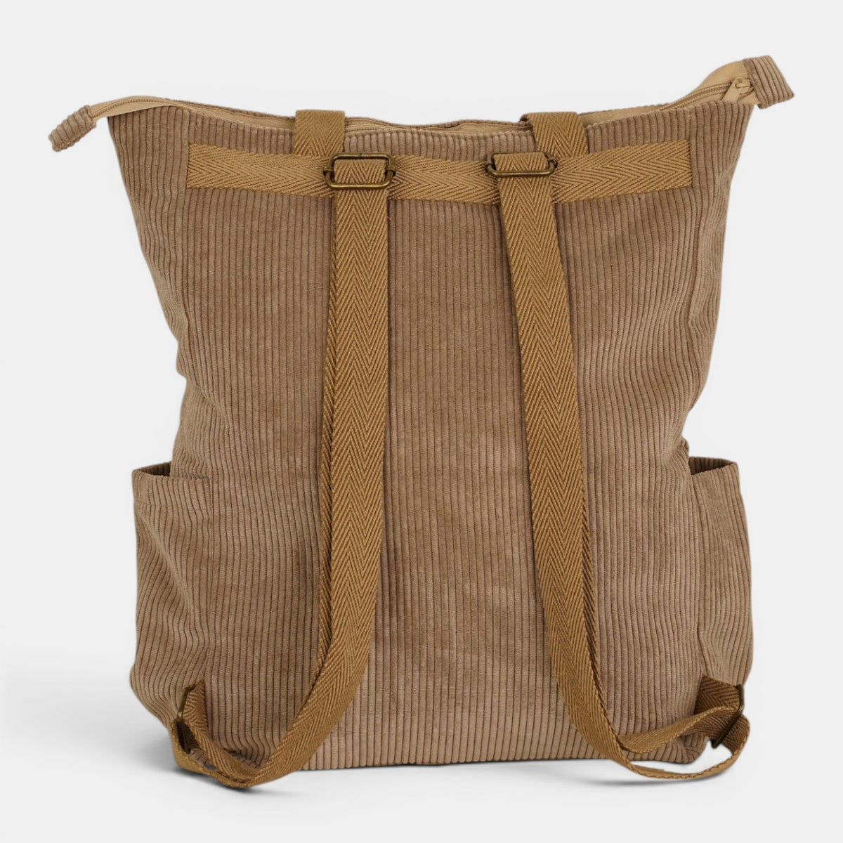 Bolso Toast, estampado en rojo, naranja, beige, detalle del producto — De La Mur