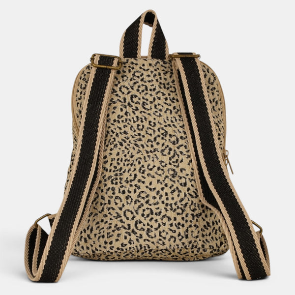 mochila Koto, estampado en negro, blanco, azul, detalle del producto — De La Mur
