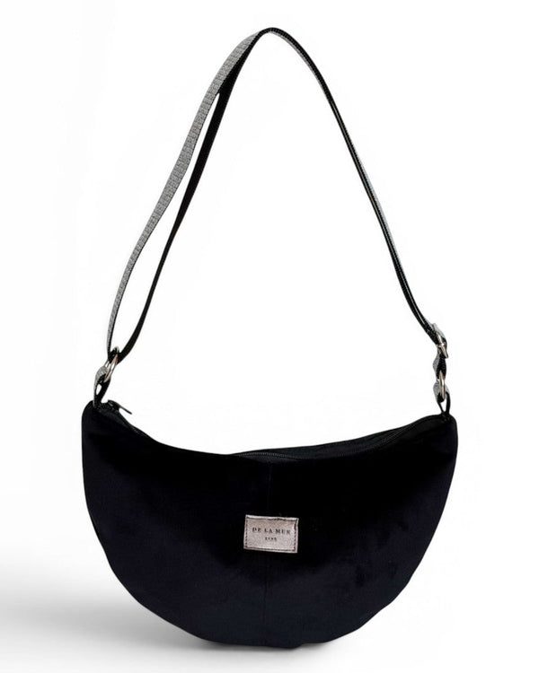 Bolso Miami, estampado en negro, gris, vista frontal — De La Mur