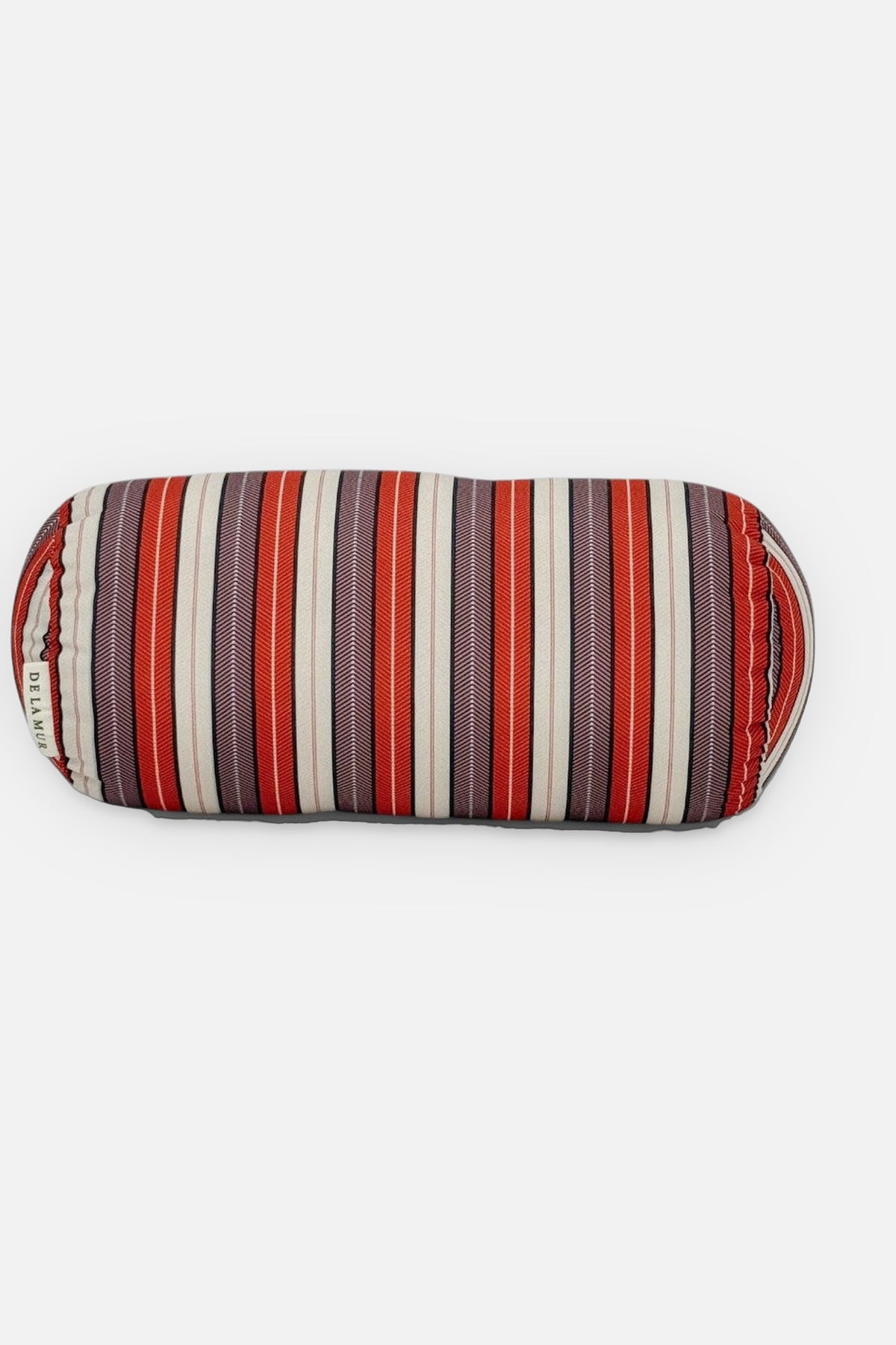 Producte Make, estampat en vermell, beix i lila, vista frontal — De La Mur