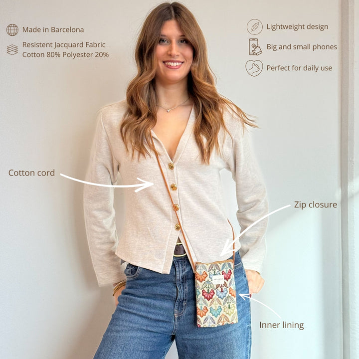 Bolsito Porta Móvil Flora