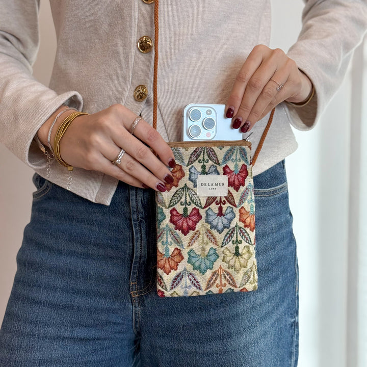 Bolsito Porta Móvil Flora